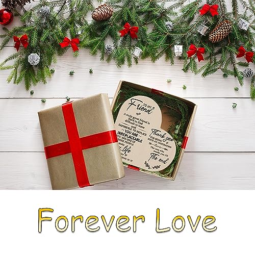 Wooden Candle Holders-to My Friend,You are IRREPLACEABLE, Thank You for Being My Unbiological Sister.Women Female Girl Friends Personalized Custom Friendship Birthday Gift - color: Friend（2）