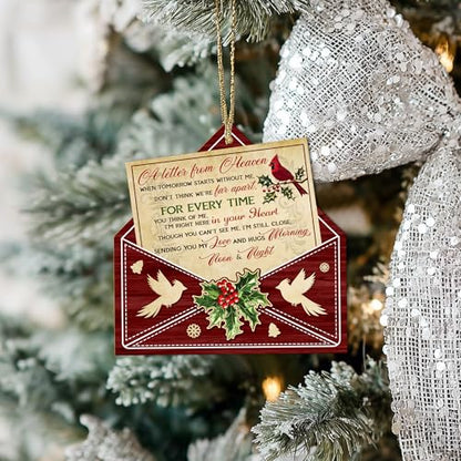 Hyturtle Memorial Christmas Ornament 2026 Gifts for Loss of Loved Ones | Cardinal Tree Eco-friendly Wooden Decoration, Sympathy Remembrance Holiday Gifts, Bereavement Keepsake, Double-sided print