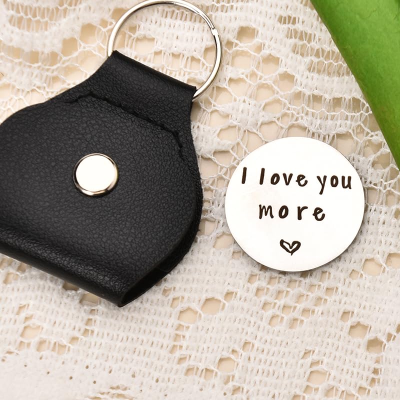 Sisadodo Pocket Hug Token Long Distance Relationship Keepsake Gifts for Son Daughter Birthday Christmas Gifts for Women Men - color: I Love You More