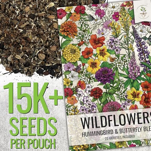 Seed Needs Hummingbird and Butterfly Seed Mix 5 Bulk Packs (1 Ounce Each) - size: 5 Packs, style: Butterfly Mix