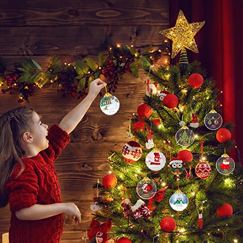 Christmas Ornaments Crystal Hanging, Christmas Tree Glass Ornament Hanging Craft Collectibles for Trees Home Party Gifts - color: Christmas Tree
