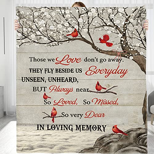 Personalized Memorial Blanket Gift, in Loving Memory, Blanket Memorial Gift for Family Members, Grandparents, Mom, Dad, Brothers, Sisters (Memory-02, 60"X50") - color: Memory-02