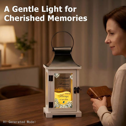 Memorial Lantern for Loss of Husband Sympathy Gifts Grief Gift - color: Husband