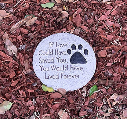 Top Brass Garden Memorial Stepping Stone - If Love Could Have Saved You Would Have Lived Forever