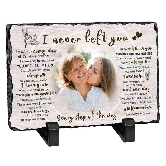 Personalized Memorial Picture Frame, Gifts for Loss of Loved One | Custom Photo & Name Sympathy Stone Frame, Customized Bereavement Condolence Gifts for Loss of Dad Mom Husband Wife Son - color: Style 5