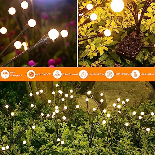 ASMAD Solar Lights Outdoor(4 Pack-32 LEDs),Solar Garden Lights,Fairy Lights - color: 4 Pack-32 LEDs