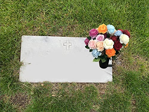 New Cemetery Vase with a Stake, Cemetery Flower Vase with Floral Foam, Black(Flowers are not Included) - style: Style L