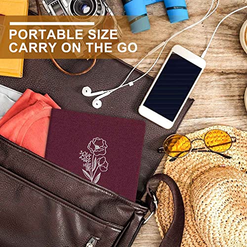 Lanpn Photo Album 4x6 50 Pictures 2 Packs, Small Mini Capacity Linen Photo Book Sets, Each Pack Holds 100 Top Loader Vertical Only Picture for Kids Boy Girls Purple - color: Purple, size: 50 Pockets/2PK