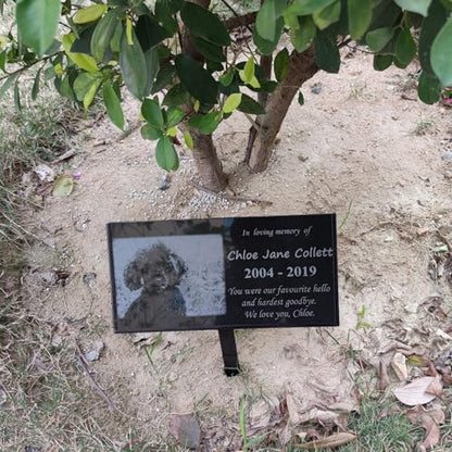 JFHEDY Grave Marker Stand for 8"x 4" Stones, Memorial Stones for Loved One (8“ x 4“) - size: 8“ x 4“