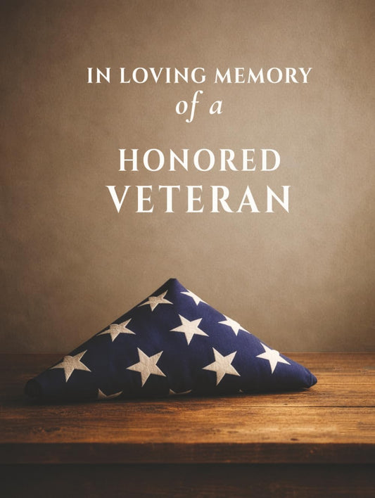 In Loving Memory of a Honored Veteran: Military Funeral Guest Book for Service Memorials, Condolence Messages & Remembrance: A Respectful Guest Book ... Navy, Air Force & Veteran Memorial Services