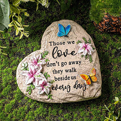 Jetec 6 Inch Memorial Garden Stepping Stone Sympathy Gift Loved One Loss - size: 6 Inch