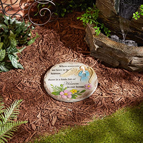 DII Memorial Stepping Stone Collection, Cement, Someone in Heaven, 9.75 Diameter - color: Someone in Heaven