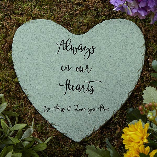 Personalization Universe Expressions Personalized Garden Stone, Memorial Garden Stones for Loss of Loved One, In Loving Memory Rock for Mothers Day Gifts, Sympathy Stones for Loss of Loved One