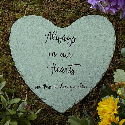 Personalization Universe Expressions Personalized Garden Stone, Memorial Garden Stones for Loss of Loved One, In Loving Memory Rock for Mothers Day Gifts, Sympathy Stones for Loss of Loved One