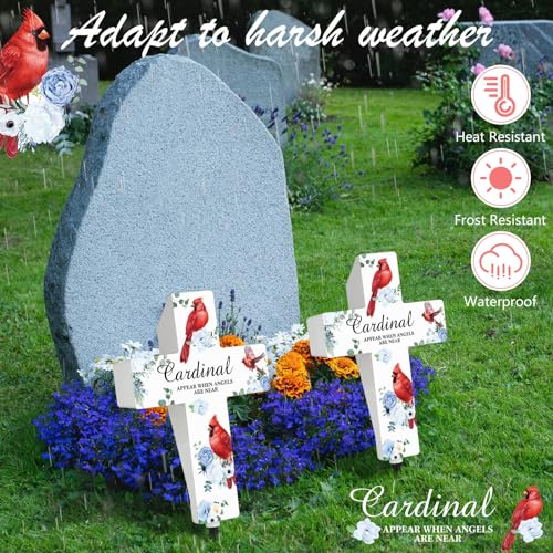 Yousoontic Solar Cross Lights Cardinal Outdoor Garden Stake,Classic Style - style: Classic