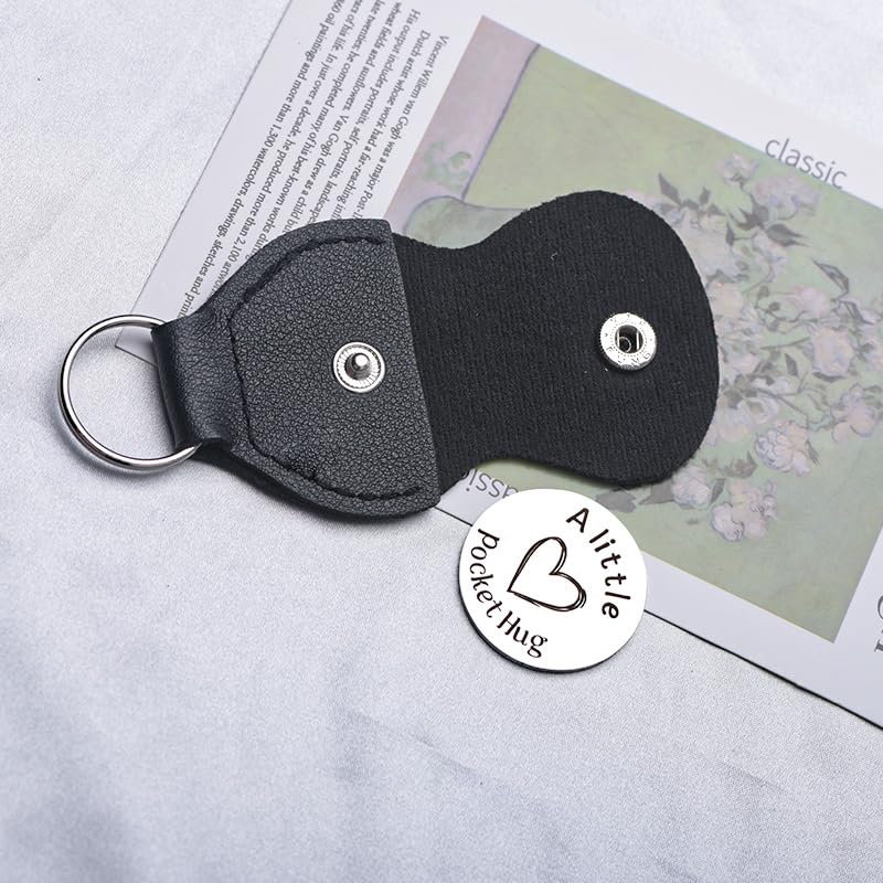 Pocket Hug Token for Women Mom Friend Birthday gifts for Her Him Long Distance Gifts for Men Dad Son Inspirational Keychain - color: To My Sister