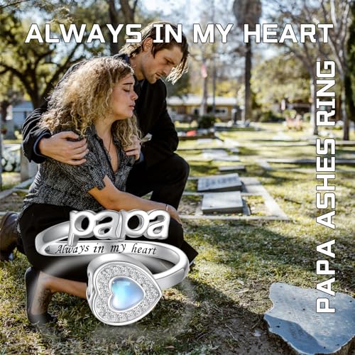 Sterling Silver Urn Ring for Ashes: Cremation Jewelry Keepsake for Women