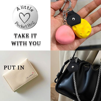 Pocket Hug Token for Women Men Him Birthday Inspirational Gifts for Daughter Friend Long Distance Gifts for Wife Mom - color: God Strength