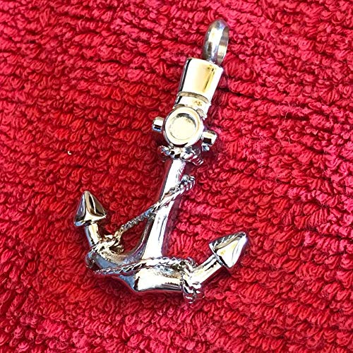 JMQJewelry Urn Necklace for Ashes Heart Anchor Keepsake Pendant - style: Anchor
