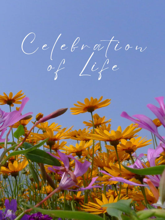 Celebration of Life: Guest Book for Funeral and Memorial Ceremony, 300 Person Sign In Registry (Sunny Wildflower Field Cover)