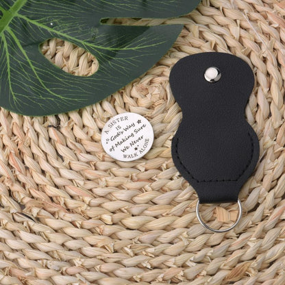 Pocket Hug Token for Women Men Him Birthday Inspirational Gifts for Daughter Friend Long Distance Gifts for Wife Mom - color: A Sister Never Walk Alone