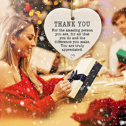 Jocidea Thank You Keepsake - Ceramic Heart Keepsake - Thank You Gift & Appreciation Present - color: You Are Truly Appreciated