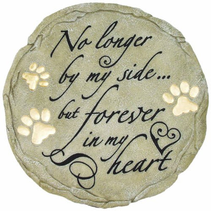 Spoontiques No Longer by My Side Step Stone - color: No Longer By My Side, size: 9.63" Diameter