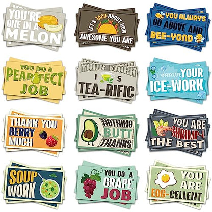 Yeaqee Employee Appreciation Cards Kudos Notes Motivational Cards, Funny - style: Funny