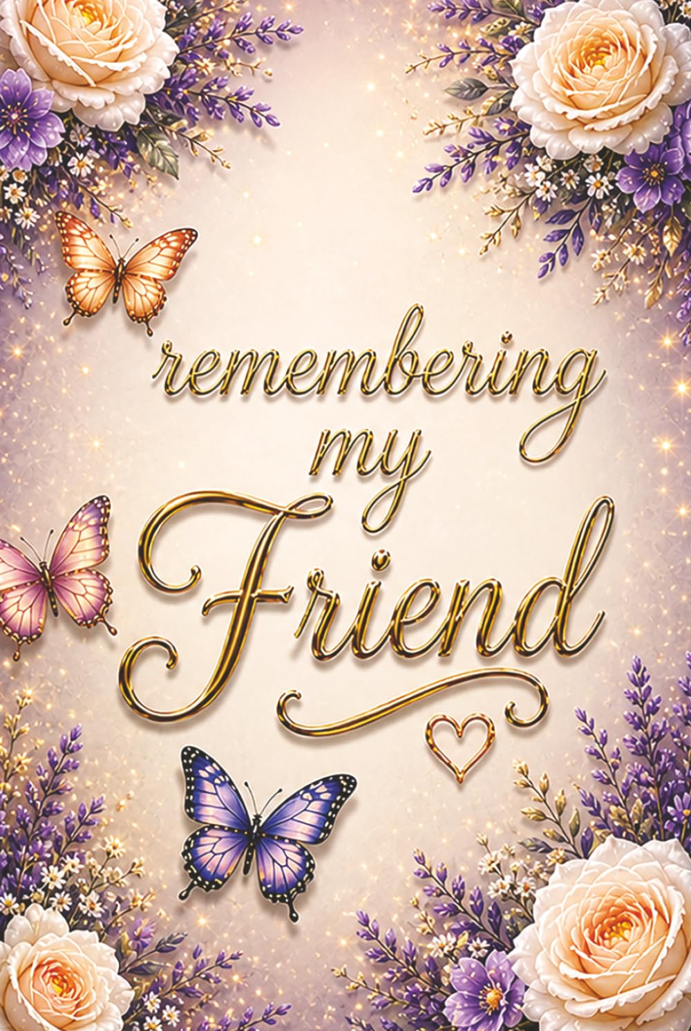 Remembering My Friend — A Journal for Memories, Love and Reflection: Guided Prompts for Reflection and Healing – With Memory Pages, Letter Writing and Gentle Support for Grief and Loss of a Friend – A Meaningful Sympathy Gift for Someone Grieving