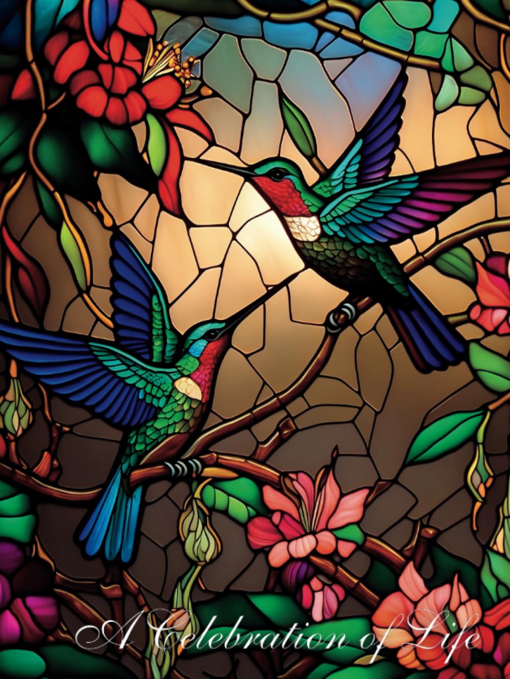 A Celebration of Life: Guest Book for Funeral - Hummingbird Illustration Cover