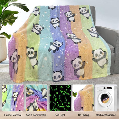 COMFAR Panda Blankets for Girls/Boys, Gifts Girls, Kids Toddler Blanket Kids, Personalized Baby Soft Fleece and Throw, Birthday 40inx 50in - color: Panda, size: 40"x 50"