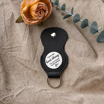 Pocket Hug Token for Women Mom Friend Birthday gifts for Her Him Long Distance Gifts for Men Dad Son Inspirational Keychain - color: You're the Best Thing