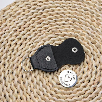 Pocket Hug Token for Women Men Him Birthday Inspirational Gifts for Daughter Friend Long Distance Gifts for Wife Mom - color: Dad Little Girl