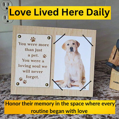 Dog Died Sympathy Gift, Pet Remembrance Picture Frame for Loss, Gifts for Dogs That Passed Away, Pet Memorial Keepsake Frame for Loss, 4 x 6 frames for pictures, lost dog sympathy gift - size: Loving Soul Dog