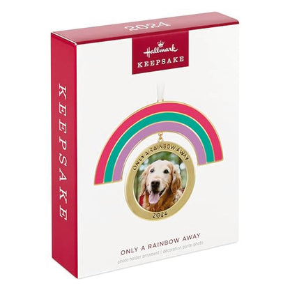 Hallmark Keepsake Christmas Ornament 2024, Only a Rainbow Away Photo Frame, Metal, Pet Gift - style: 2024 Only A Rainbow Away