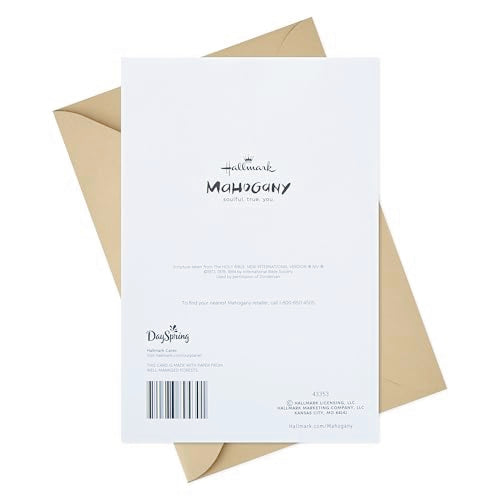 Hallmark Mahogany Religious Sympathy Greeting Card (They Leave Footprints)