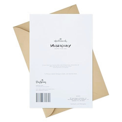 Hallmark Mahogany Religious Sympathy Greeting Card (They Leave Footprints)