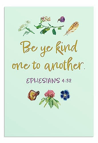 DaySpring - We Give Thanks - 4 Nature Design Assortment with Scripture - King James Version - 12 Thank You Boxed Cards & Envelopes (U0061)