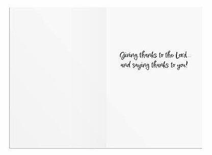 DaySpring - We Give Thanks - 4 Nature Design Assortment with Scripture - King James Version - 12 Thank You Boxed Cards & Envelopes (U0061)