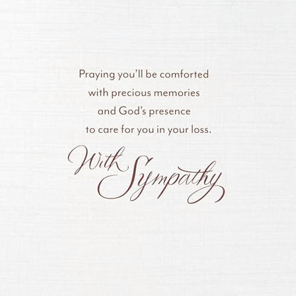 Hallmark Mahogany Religious Sympathy Greeting Card (They Leave Footprints)